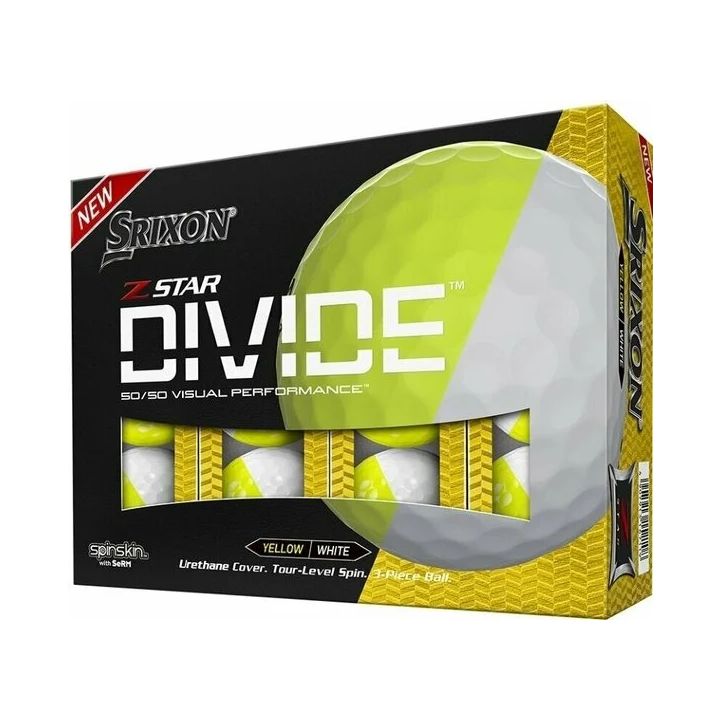 SRIXON Z-STAR DIVIDE – PURE WHITE / YELLOW Box 12