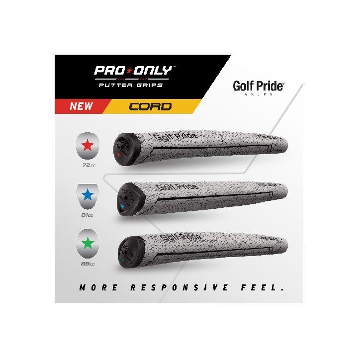 Golf Pride Pro Only *Cord* 88 Green Star – Grey