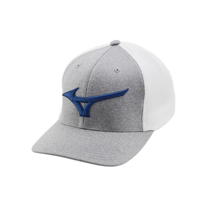Mizuno Fitted Meshback – White/Royal