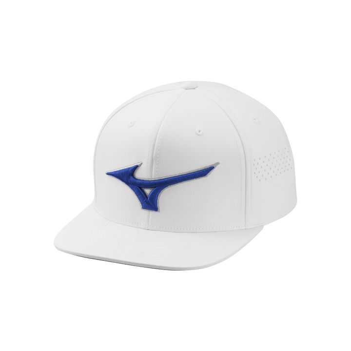 Mizuno Tour Flat Snapback – White