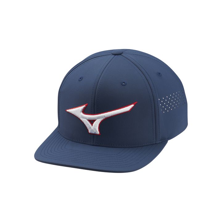 Mizuno Tour Flat Snapback – Navy