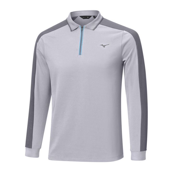 Mizuno Showdown Long Sleeve Polo – Quicksilver