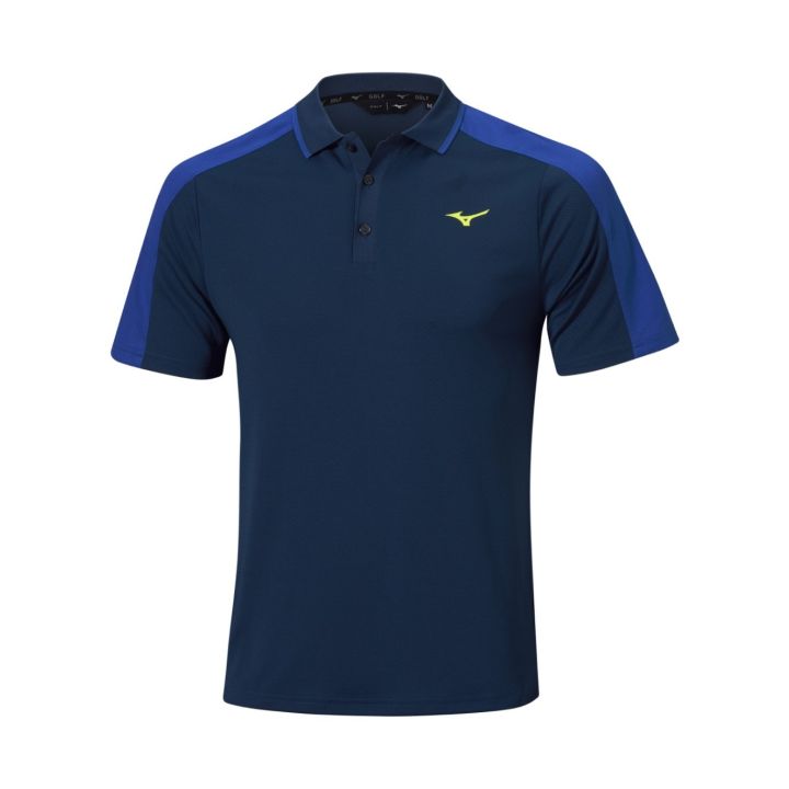 Mizuno Showdown Knitted Short Sleeve Polo – Estate Blue