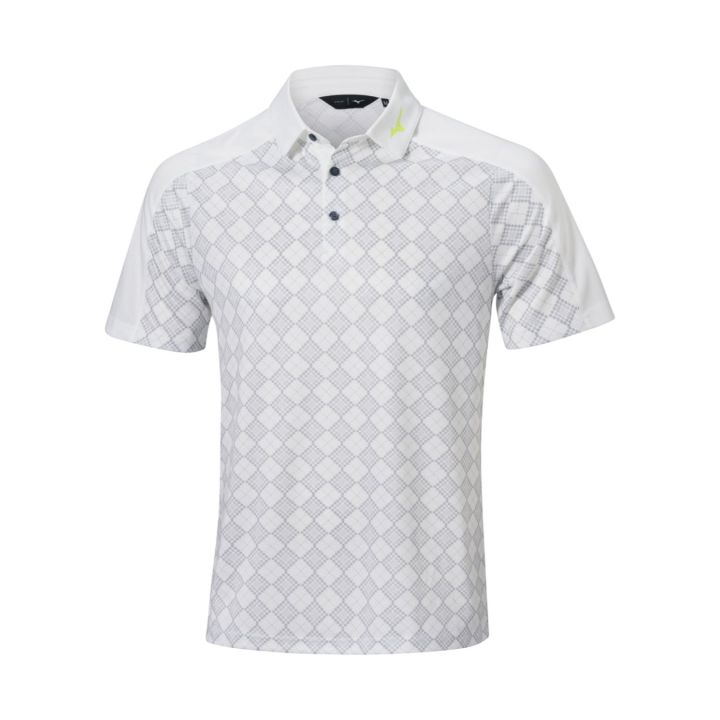 Mizuno Dynamic Graphic Polo – Optic White
