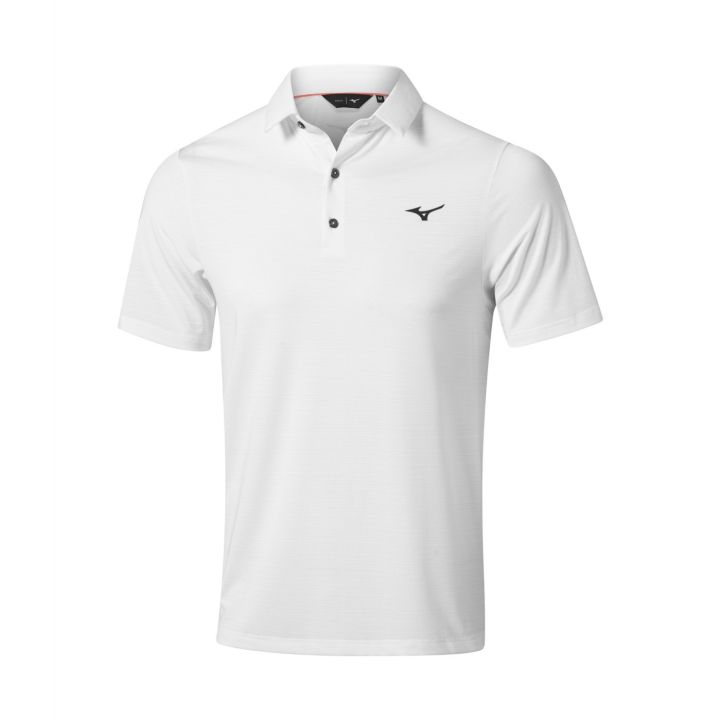 Mizuno Meridian Short Sleeve Polo – White