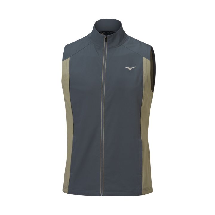 Mizuno Motion Waterrepellent Light Vest – Lava Smoke