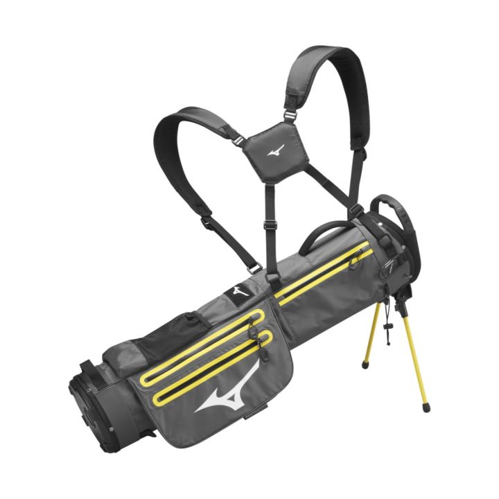 Mizuno BR-D2 Stand Bag – Grey/Yellow
