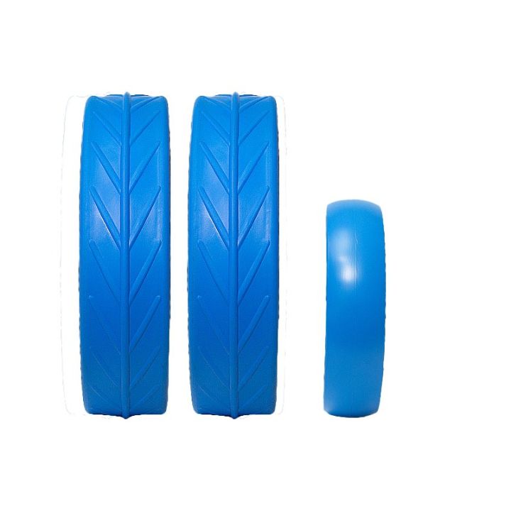Jucad Banden – Blauw 2 achterbanden met speciaal profiel en 1 voorband
