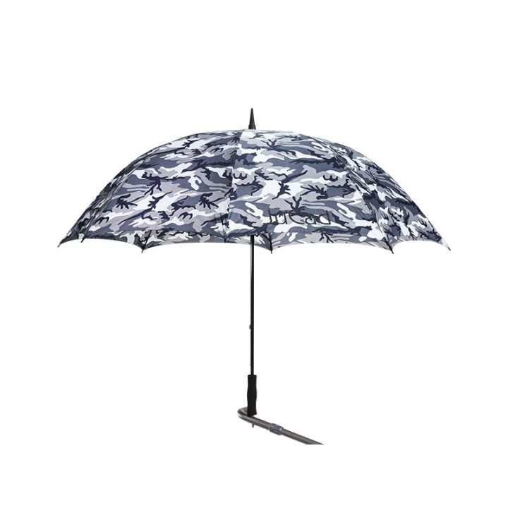 Jucad Golfparaplu met paraplustift – Camouflage/grijs