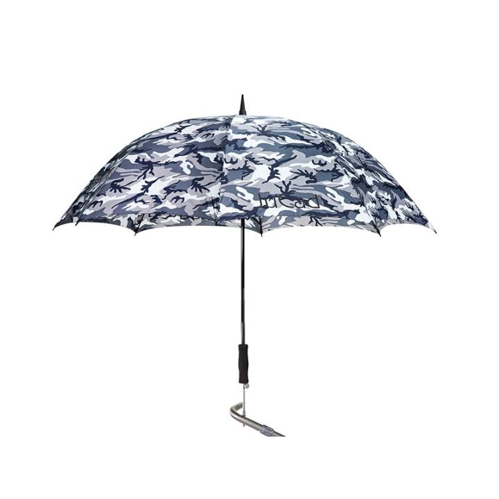 Jucad Telescoop-golfparaplu met paraplustift – Camouflage/grijs