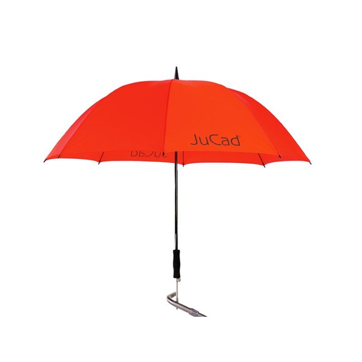 Jucad Telescoop-golfparaplu met paraplustift – Rood