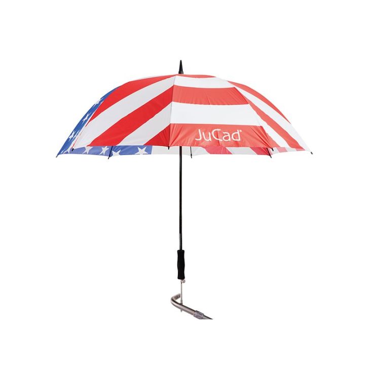Jucad Telescoop-golfparaplu met paraplustift – Stars & Stripes