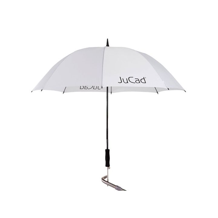 Jucad Telescoop-golfparaplu met paraplustift – Wit