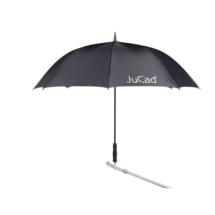 Jucad Golfparaplu automatisch met paraplustift – Zwart