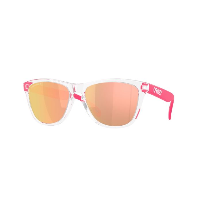 Oakley Frogskins – Clear / Prizm Rose Gold Polarized