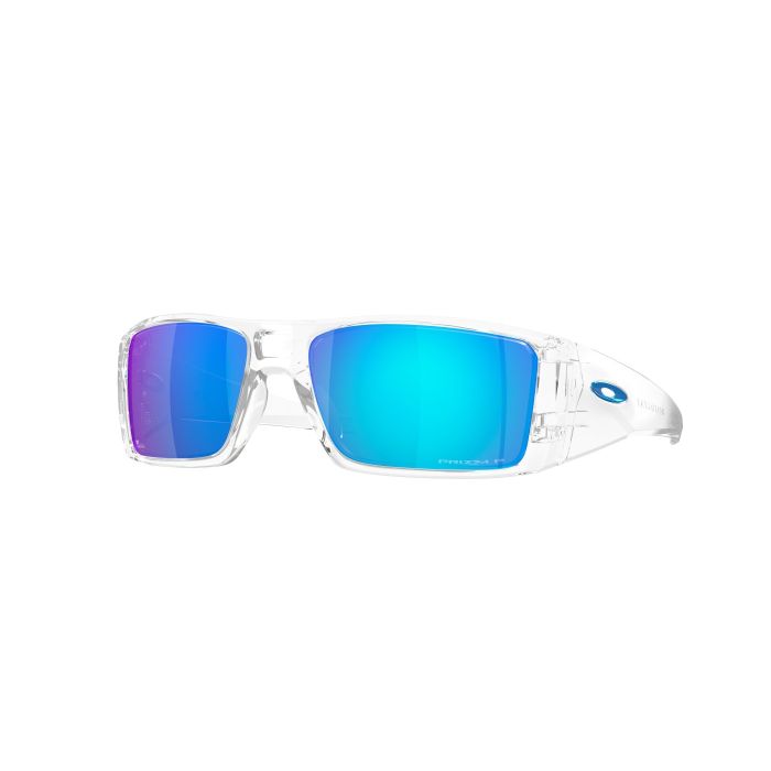 Oakley Heliostat – Clear / Prizm Sapphire Polarized