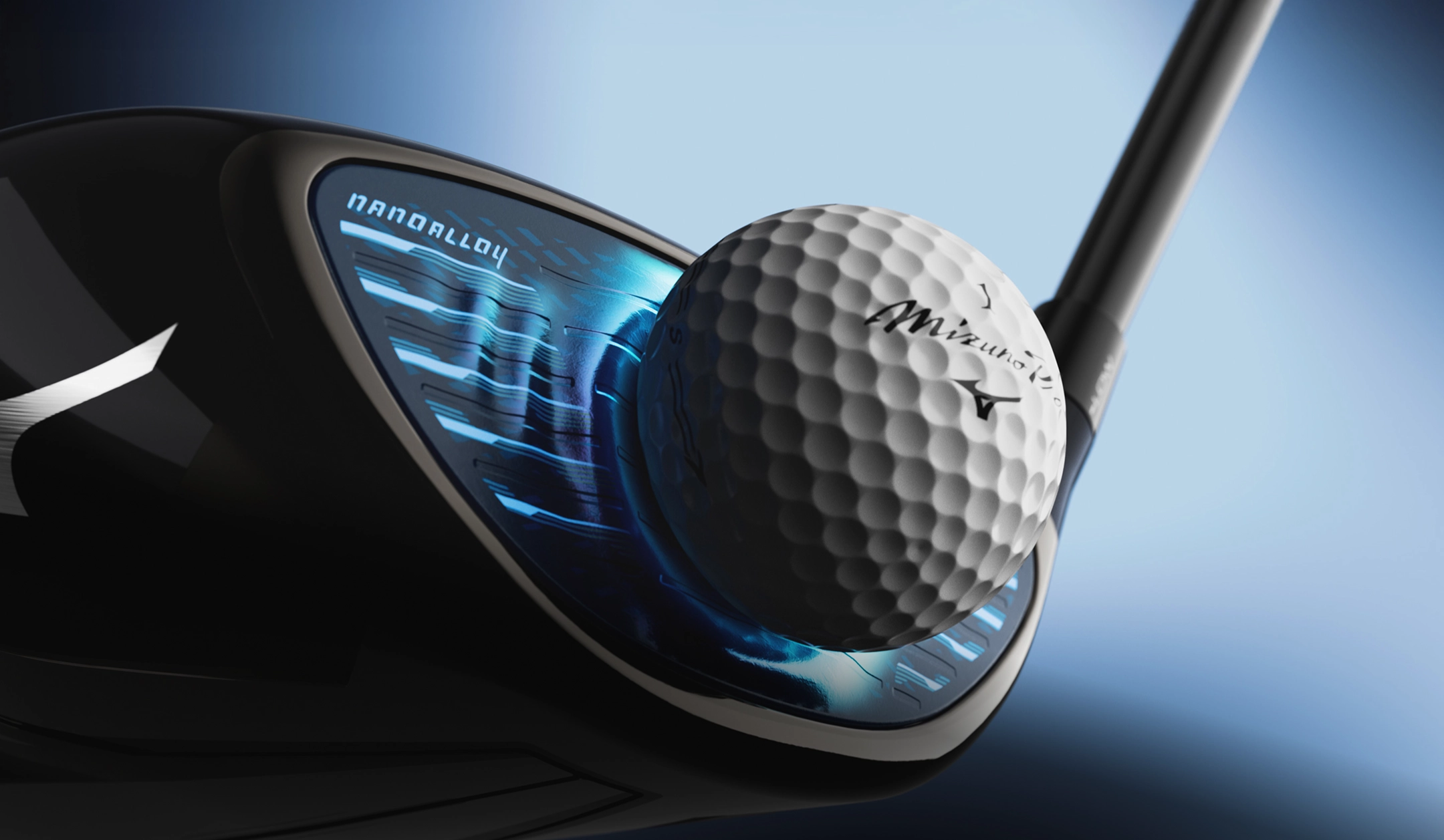 Mizuno JPX driver op de tee